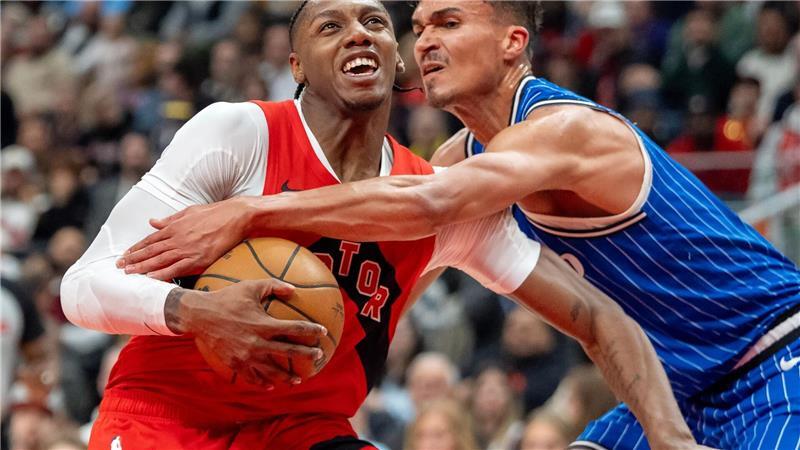 Ging mit den Orlando Magic in Toronto unter: Tristan da Silva (re).