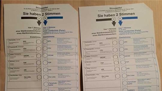 Gleich zwei Stimmzettel wurden an Helmut Jungclaus in Hammah geschickt. Er meldete das sofort.