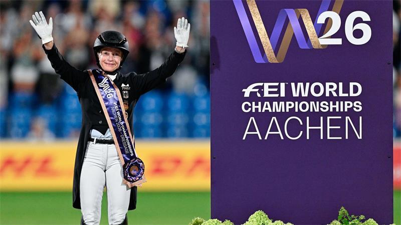 Glücklich mit Bronze: Isabell Werth.