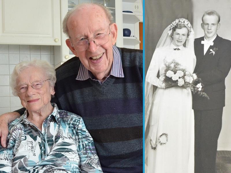 Glücklich verheiratet seit 65 Jahren : Tine und Hans Brandt aus Reith. Foto: Fehlbus