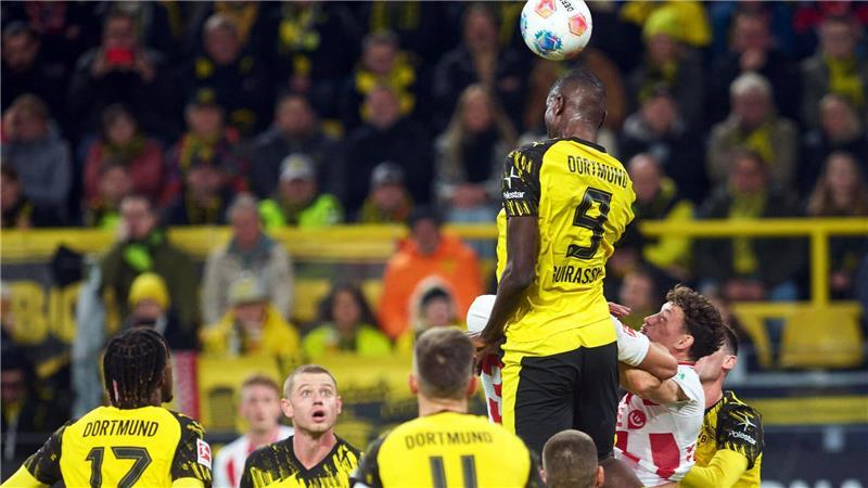 Horrorverletzung überschattet späten BVB-Sieg gegen Köln Glücklos: BVB-Stürmer Serhou Guirassy.