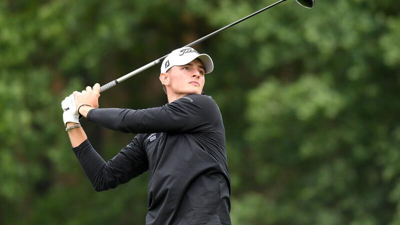 Golfer De Bruyn verliert Kampf gegen das „Grüne Monster“ Golf: Europa-Tour, Einzel, Herren, 4. Runde. Jannik de Bruyn aus Deutschland in Aktion.