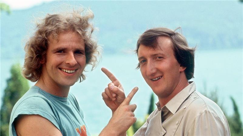 Gottschalk trat immer mal wieder auch als Schauspieler auf, etwa hier an der Seite von Mike Krüger in „Die Supernasen“. (Archivbild)