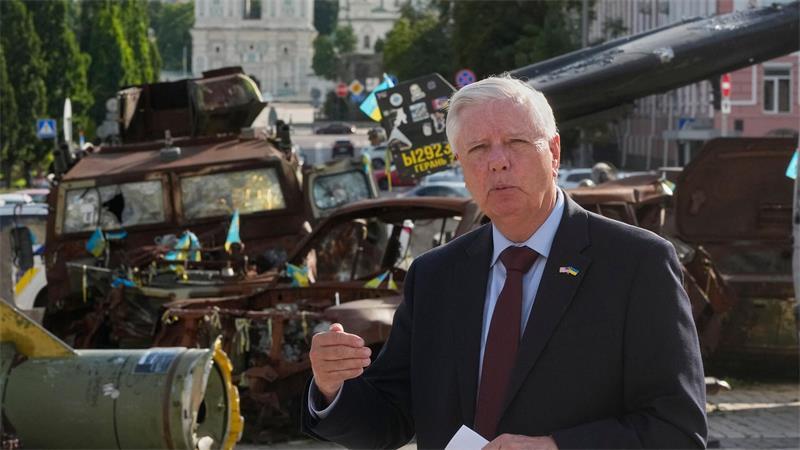 US-Senator und Trump-Freund Graham ist tot Graham war am Freitag noch in Kiew, wo er auch Präsident Selenskyj traf. (Archivbild)