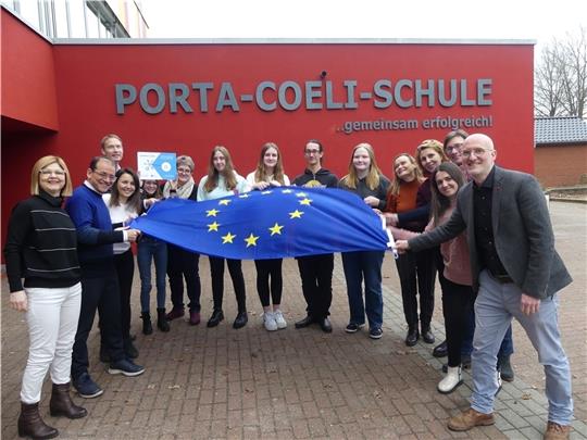 Grenzüberschreitend gegen Mobbing: Die Porta-Coeli-Schule und drei Schulen in Rumänien, Italien und in der Türkei ziehen an einem Strang. Das Erasmus-Projekt wird von der EU gefördert. Foto: Knappe