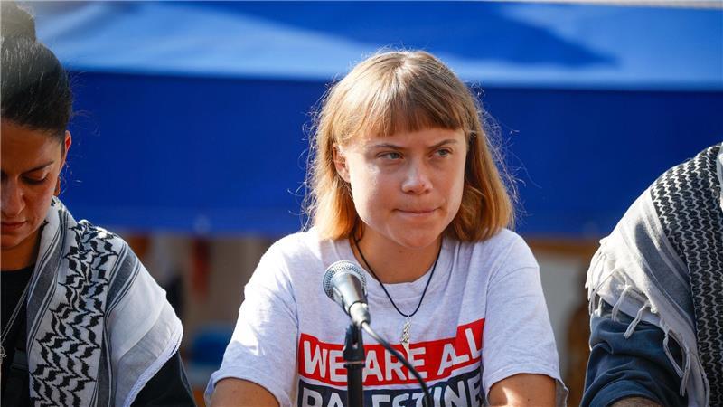 Große Flotte kleiner Boote gegen Gaza-Blockade Greta Thunberg weist alle Antisemitismus-Vorwürfe zurück.