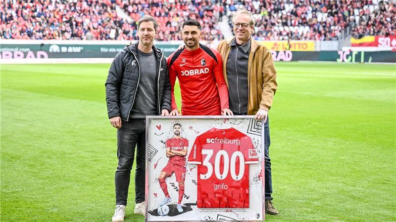 In Grifos Jubiläumsspiel: Dämpfer für Freiburg gegen Union Grifo bestritt sein 300. Pflichtspiel für den Sport-Club.