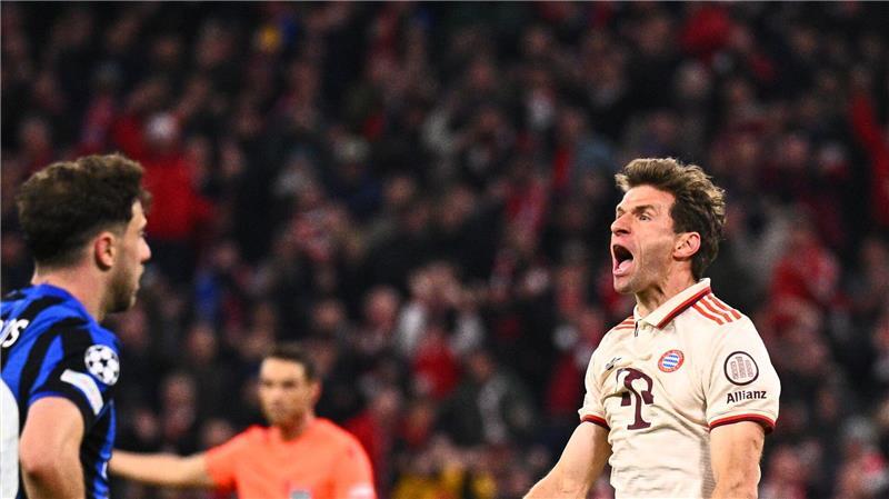 Müller spürt ein „Wir-kriegen-das-hin-Gefühl“ Große Gefühls-Explosion: Thomas Müller nach seinem Tor zum 1:1.