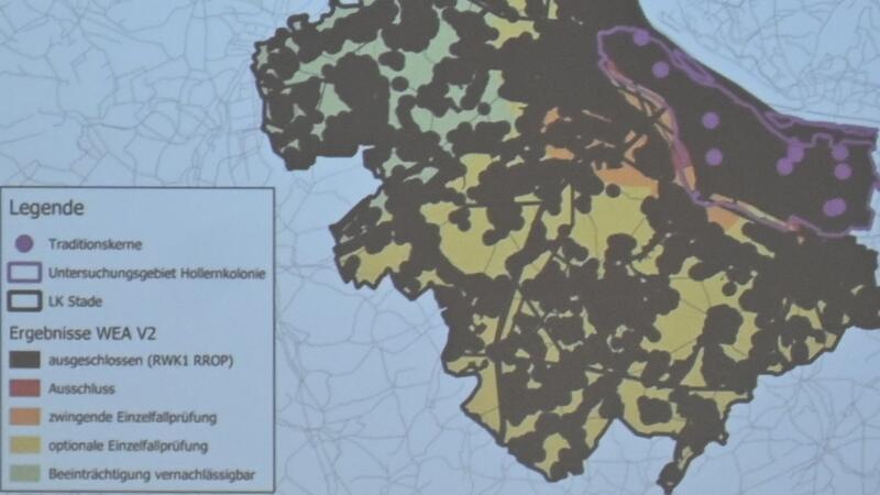 Windkraft im Alten Land plötzlich vom Tisch – aus einem bestimmten Grund Große Windkraftanlagen könnten laut Gutachten lediglich in einem Streifen an der A26 errichtet werden - außerhalb der Grenzen der Samtgemeinde Lühe und der Gemeinde Jork.