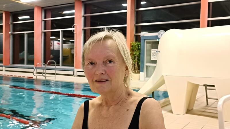 Großen Respekt verdient auch Regina Viemann: Die 65-Jährige kam auf 110 Bahnen.