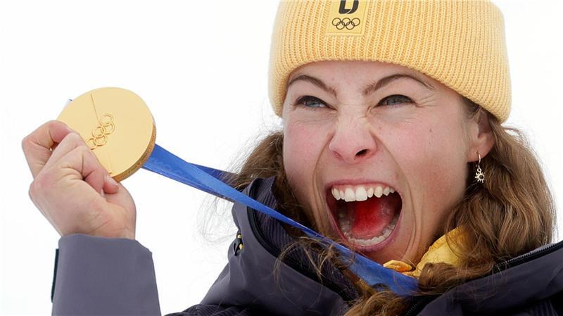 Großer Jubel mit der Goldmedaille: Daniela Maier.