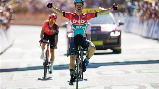 Großer Tag des Belgiers: Victor Campenaerts siegt in Barcelonnette.