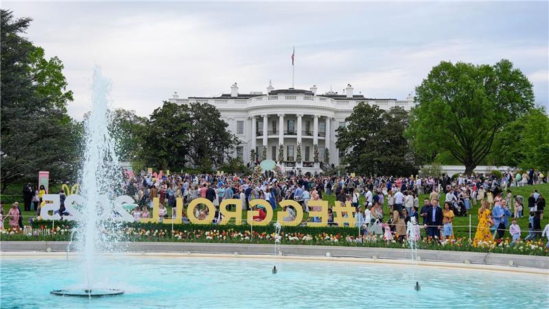 Trump tritt mit Osterhase auf - teure Eier, große Spender Großes Familienfest an Ostern im Weißen Haus.