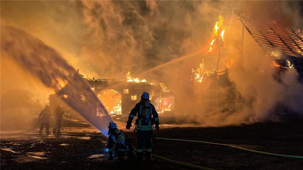 Großfeuer in Dollern.