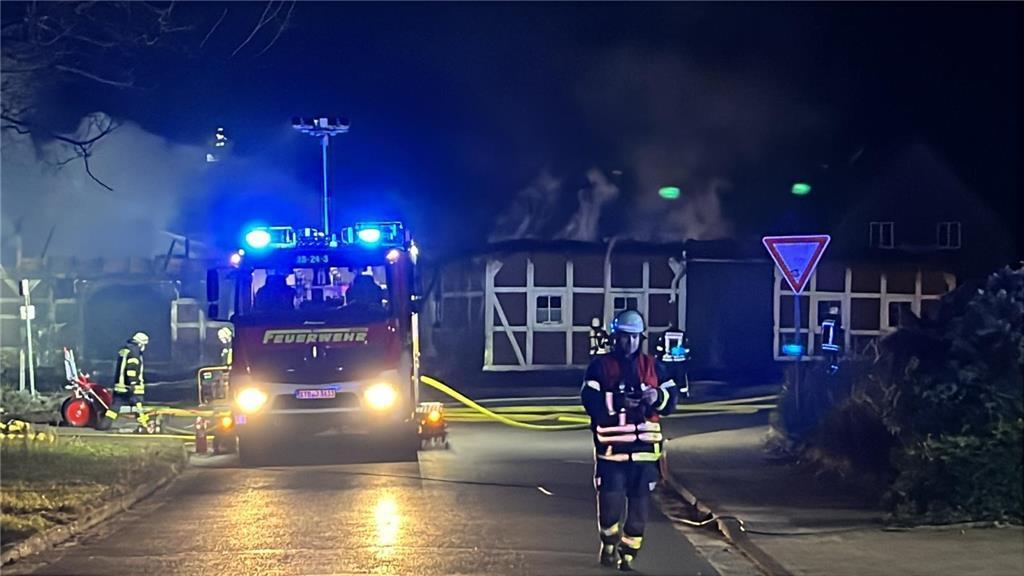 Großfeuer in Dollern.