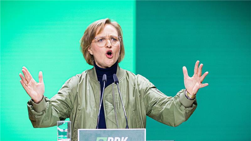 Grünen-Chefin Franziska Brantner wählte in Hannover ungewöhnlich deutliche Worte.