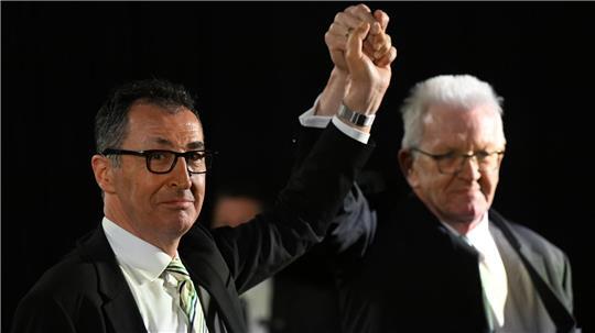 Grünen-Spitzenkandidat Cem Özdemir will in die Fußstapfen von Ministerpräsident Winfried Kretschmann (Grüne) treten.