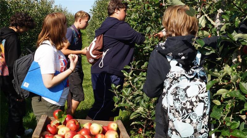 Grünes Klassenzimmer des Obstbauzentrums Esteburg.