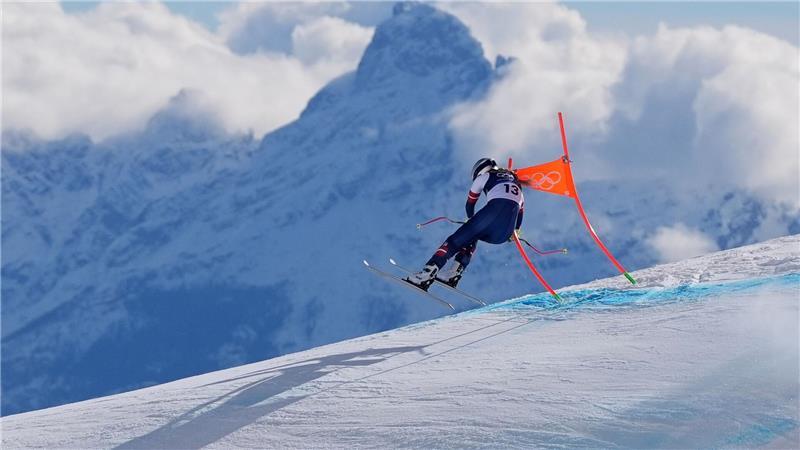 Grüße aus Cortina: Hinter dieser malerischen Momentaufnahme steckt der Beginn des großen Dramas um Lindsey Vonn. (Archivbild)