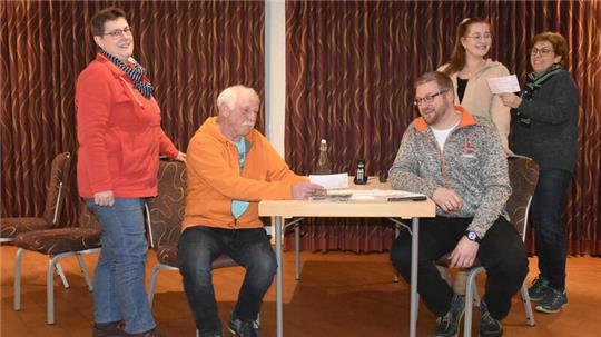 Gut gelaunt bei den Proben: De Fleetenkieker in ihrem Element.