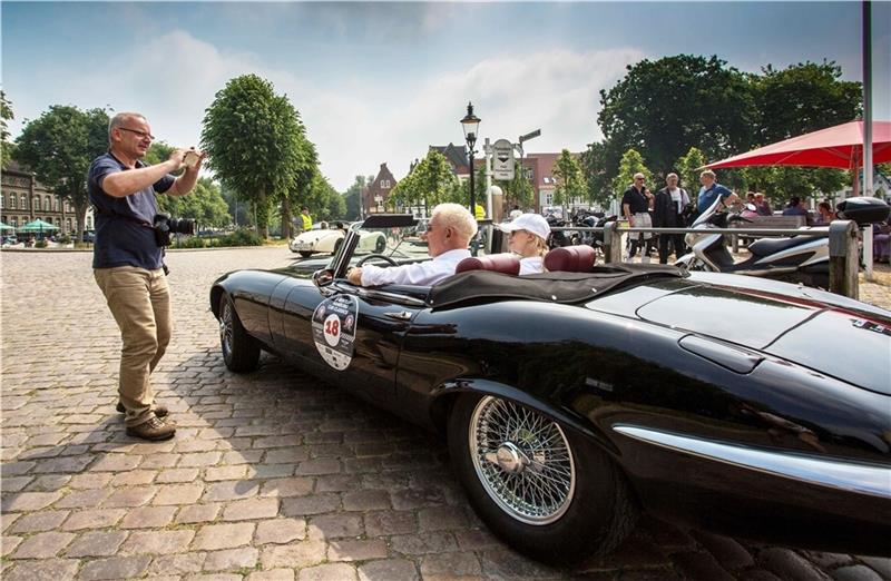 H.P. Baxxter im Jaguar E Type. Foto: HHCC