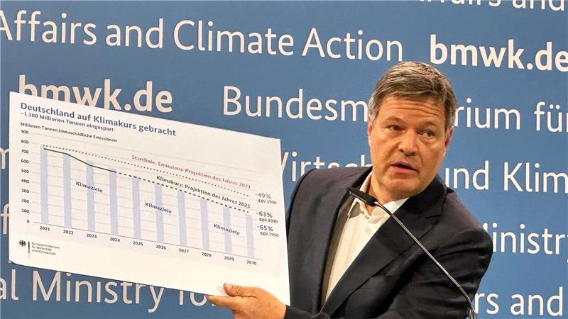 Habeck sprach von einer „Abschlussbilanz“ der Klimapolitik der vergangenen Jahre.