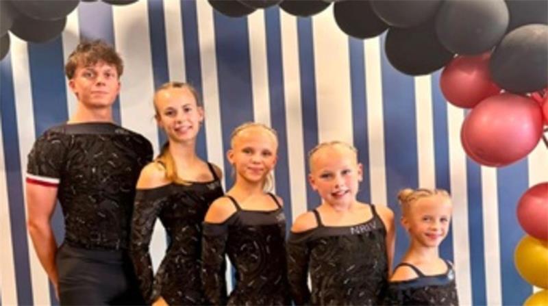 Haben an der DM teilgenommen: Max Grüschow, Thilda Wohlert, Malea Bobzien, Tilda Jennerjahn und Livia Bobzien (von links)