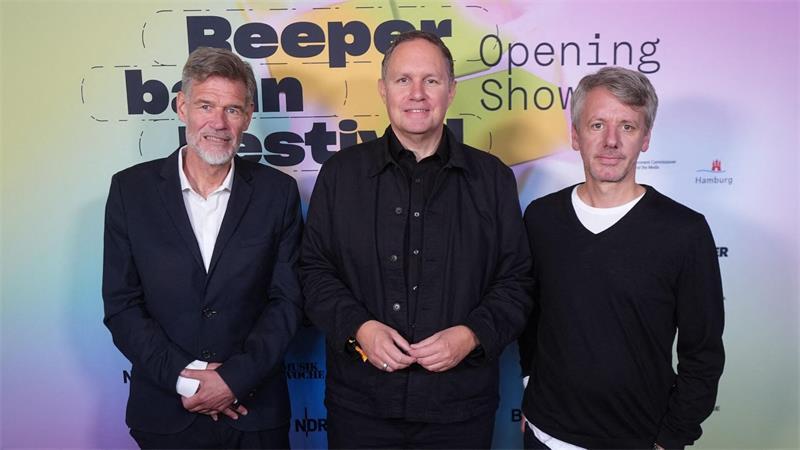 Haben die Zukunft des Reeperbahn-Festivals im Blick: Geschäftsführer Alexander Schulz, Kultursenator Carsten Brosda und Festivaldirektor Detlef Schwarte. 