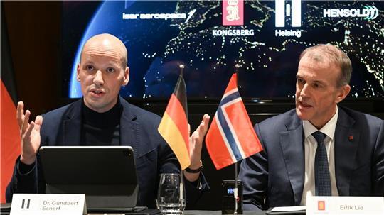 Haben ehrgeizige Pläne im All: Die Chefs von Helsing und Kongsberg.