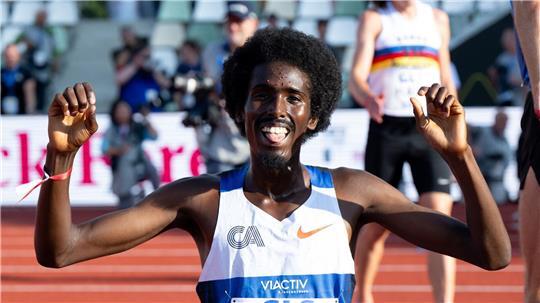 Hält nun auch den deutschen Rekord über 3.000 Meter: Mohamed Abdilaahi. (Archivbild)