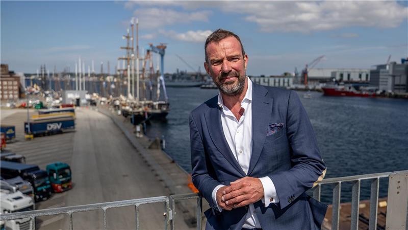 Hafenchef Dirk Claus ist zufrieden. (Archivbild)