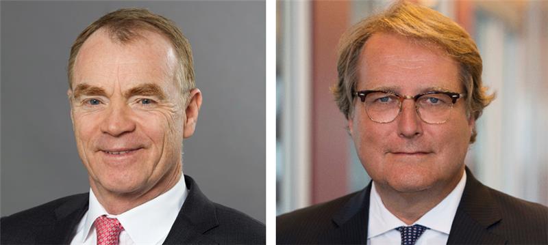 Hafenunternehmer Johann Killinger und Finanzberater Torsten Teichert treten bei der Neuwahl des Präses der Handelskammer am 24. Januar gegeneinander an.
