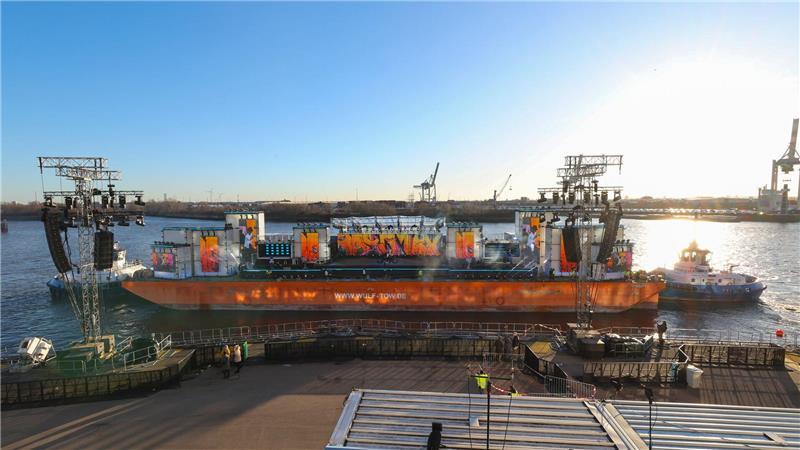 Hamburg bereitet sich auf die ZDF-Silvestershow vor.
