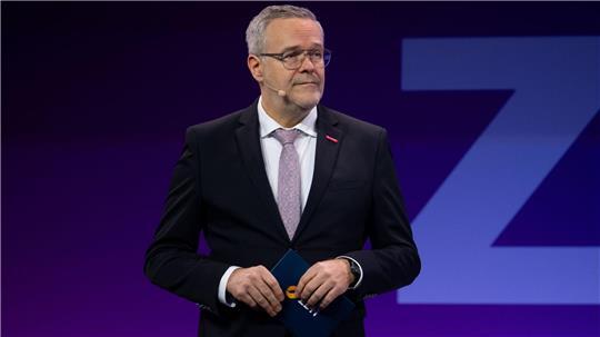 Handwerkspräsident Jörg Dittrich bei der Eröffnung der Münchner Handwerksmesse 