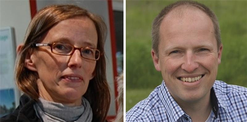 Hannelore Schade und Tobias Handtke.