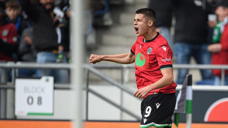 Hannovers Nicolo Tresoldi traf im Testspiel gegen den VfL Osnabrück doppelt.