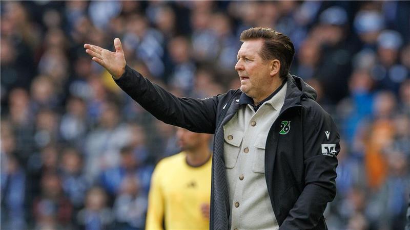 Hannovers Trainer Christian Titz sah eine schwache Leistung seiner Mannschaft.