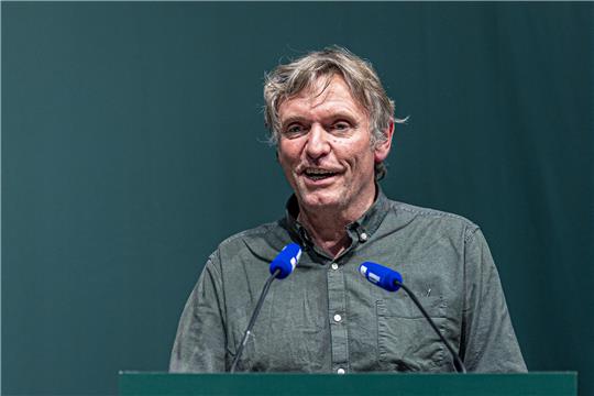 Hans-Joachim Janßen, Landesvorsitzender von Bündnis 90/Die Grünen Niedersachsen. Foto: Moritz Frankenberg/dpa