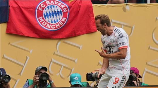 Harry Kane jubelt nach seinem ersten Tor.