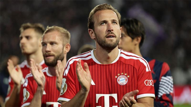 Doppelpack gegen „die Krise“: Kane legt wieder los Harry Kane traf beim Münchner Pokalsieg doppelt.