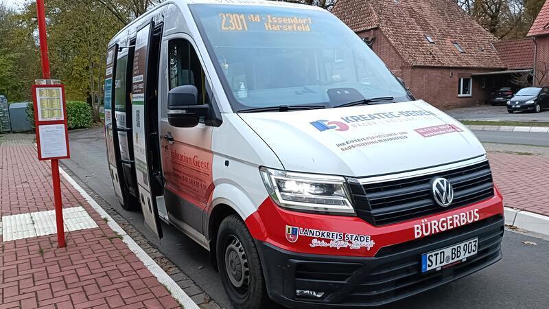 Harsefeld - Issendorf - Harsefeld: Diese Strecke bietet der Bürgerbus Harsefeld zweimal täglich an.