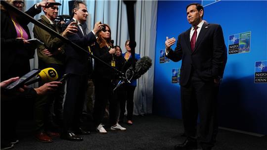 Hat bei seinen Nato-Verbündeten um Unterstützung für einen „Plan B“ zur Öffnung der Straße von Hormus geworben - US-Außenminister Marco Rubio. 