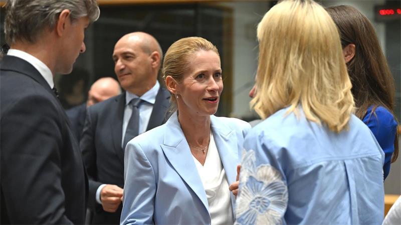 EU entzweit: Berlin bremst Debatte um Israel-Sanktionen aus Hat einen schwierigen Vermittlerjob: Die EU-Außenbeauftragte Kaja Kallas.