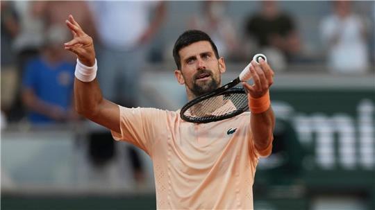 Hat in Paris sichtlich gute Laune: Novak Djokovic.