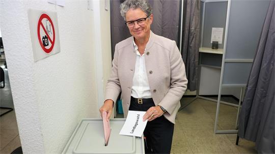 Hat schon gewählt: FDP-Spitzenkandidatin Lydia Hüskens 