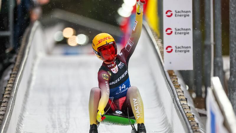 Julia Taubitz holt Sprint-Gold: „Bedeutet mir enorm viel“ Hat sich in Altenberg den Sprint-Titel gesichert: Julia Taubitz.