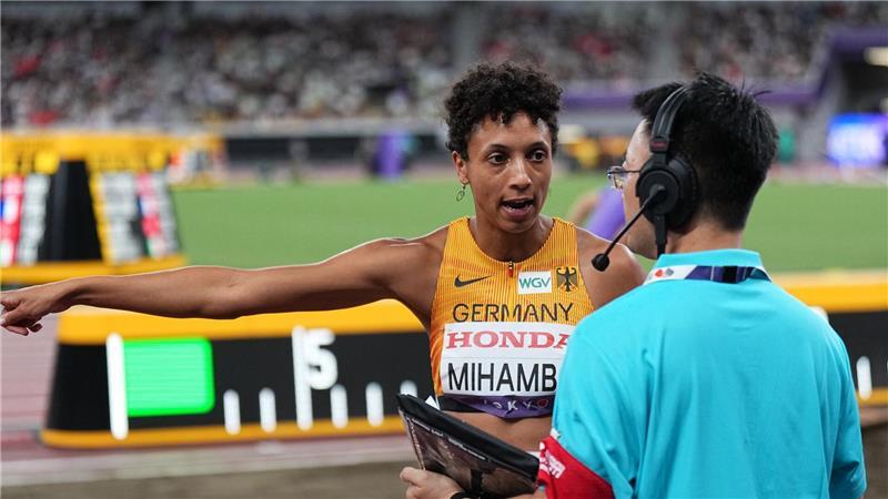 Hatte Gesprächsbedarf: Malaika Mihambo.
