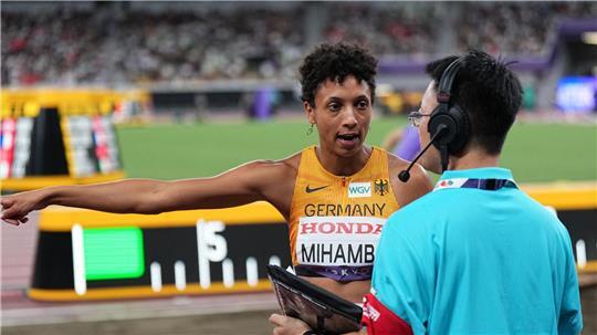 Hatte Gesprächsbedarf: Malaika Mihambo.