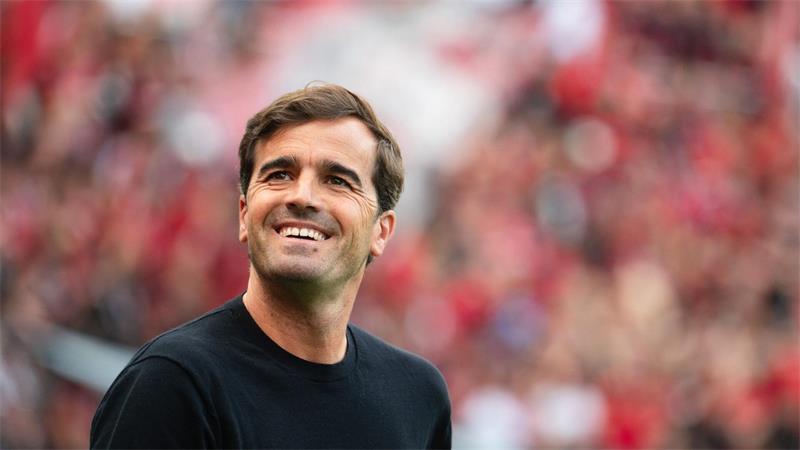 Leverkusen zeigt starke Reaktion und schlägt Union 4:0 Hatte Grund zum Strahlen: Leverkusens Trainer Carles Martínez.