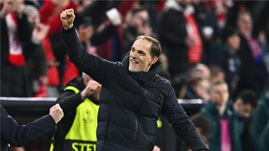 Hatte Spaß an der Seitenlinie: Bayerns Trainer Thomas Tuchel.